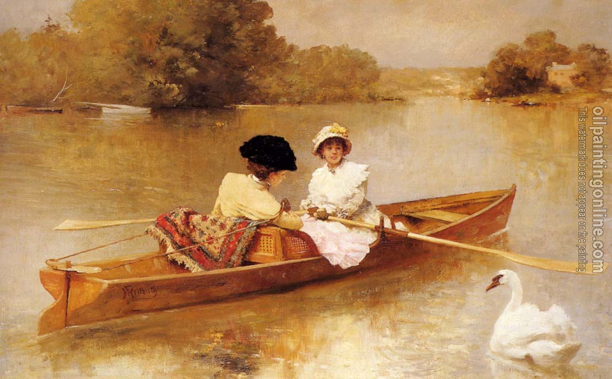 Ferdinand Heilbuth - Boating On The Scene